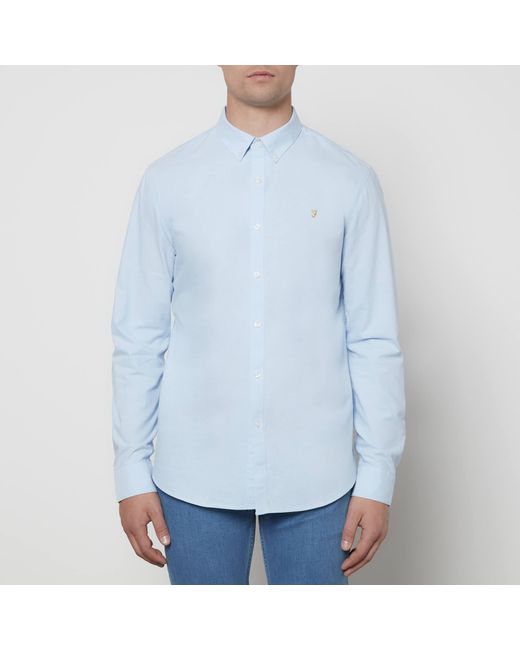 Drive out Pasture Abnormal Farah Brewer Shirt in Blue for Men | Lyst