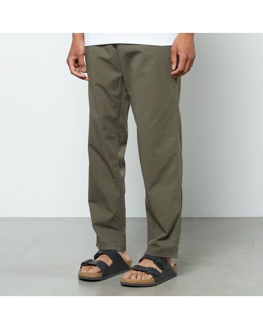 Norse Projects Green Ezra Light Twill Trousers for men