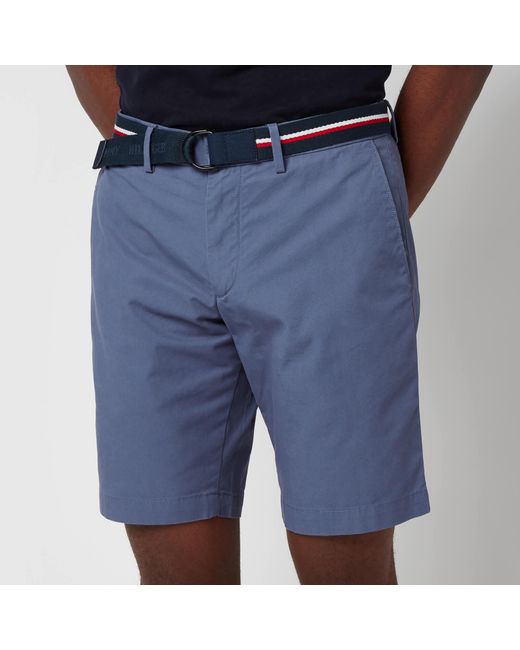 Tommy Hilfiger Cotton Brooklyn Light Twill Shorts in Blue for Men - Lyst