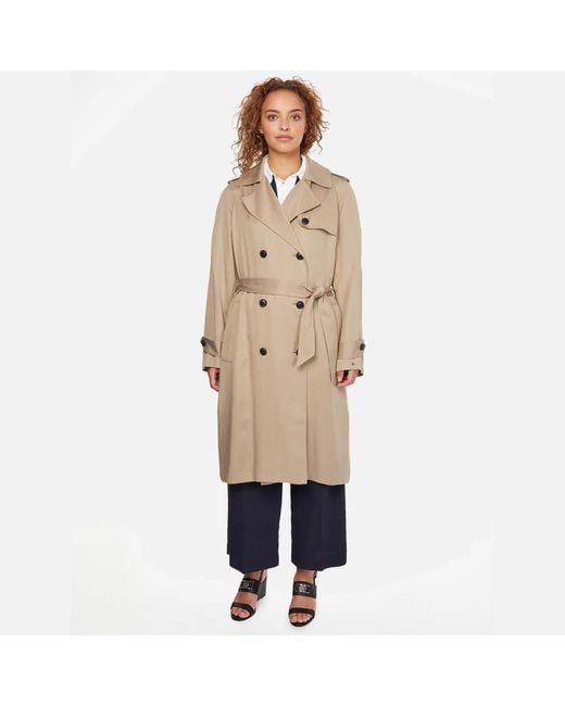Hilfiger Trench in Natural | Lyst