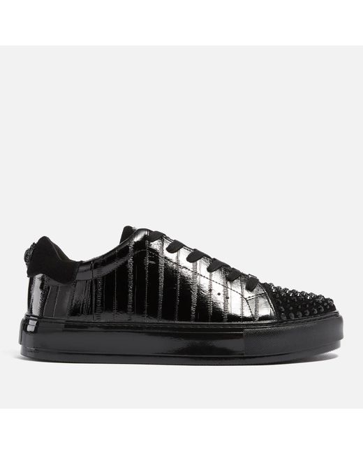 kurt geiger laney black trim trainers