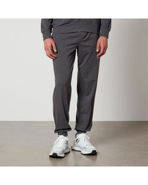 Boss Gray Mix & Match Cotton-blend Jersey Joggers for men