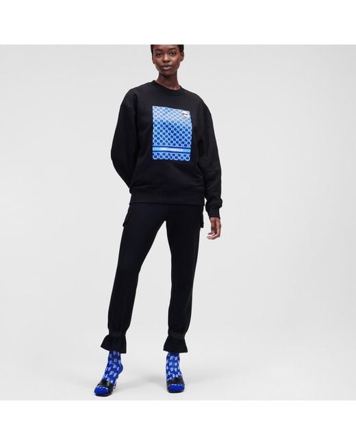 Karl Lagerfeld Unisex Ikonik Monogram Sweatshirt