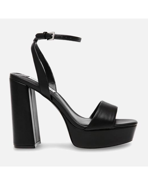 Steve madden black on sale open toe heels