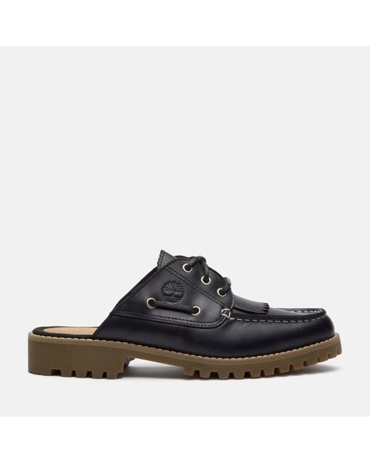 Timberland Black Noreen Leather Mules