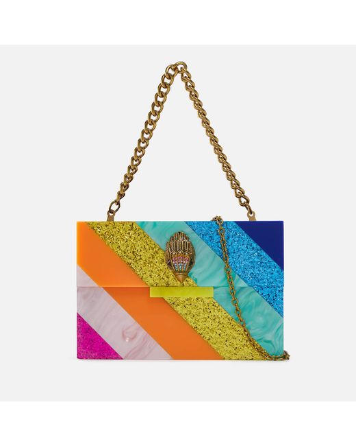 Kurt Geiger Kensington Acrylic Clutch Bag in Purple Lyst Australia