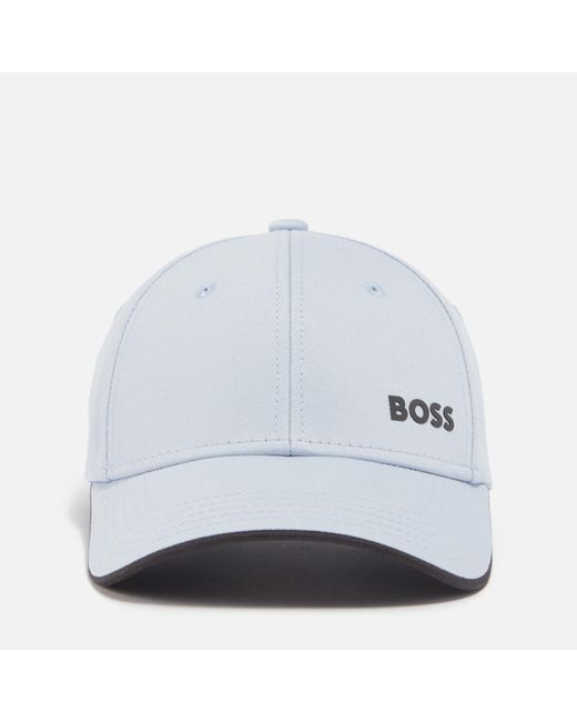 Boss White Bold Cotton-twill Cap for men