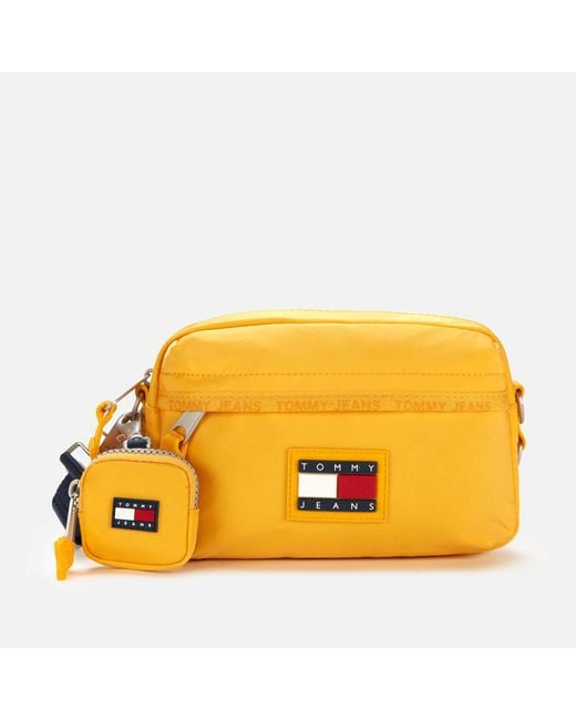 Tommy Hilfiger Yellow Nylon Cross Body Bag