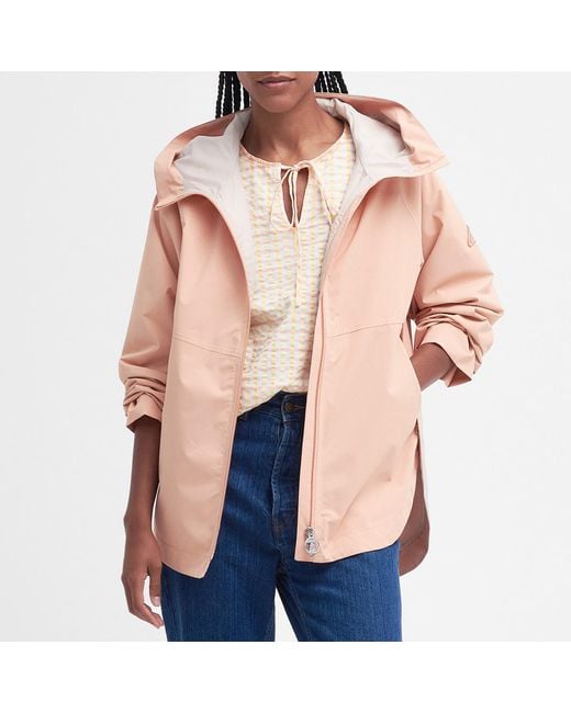 Barbour Pink Jura Waxed Cotton Jacket