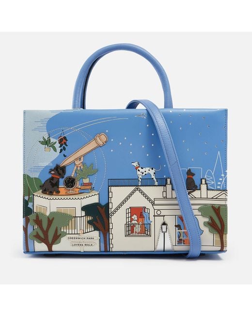 Radley The Coronation Medium Open Top Tote Bag in Blue