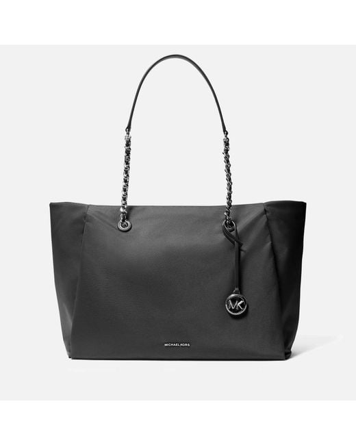 MICHAEL Michael Kors Black Georgia Shell Large Tote Bag
