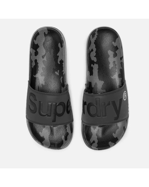 Superdry Aop Beach Slide Sandals in Black for Men | Lyst Canada