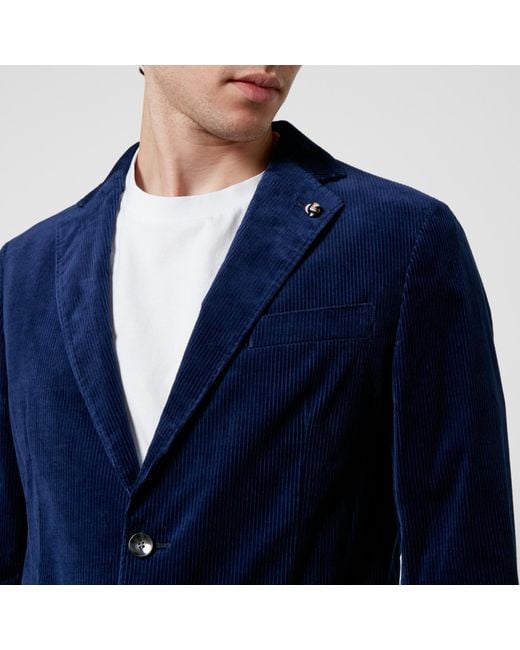 Boss Blue C-Hanry Stretch-Cotton Blazer for men
