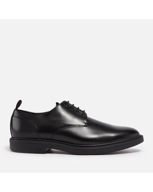 Boss BOSS Larry Leather Derby Shoes in Black für Herren