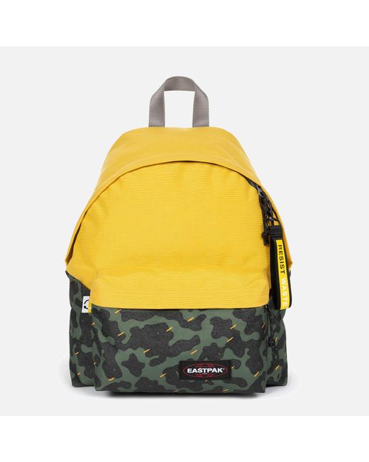 eastpak yellow backpack