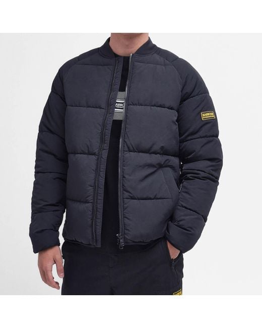 Barbour Blue Cluny Quilted Shell Bomber Jacket for men