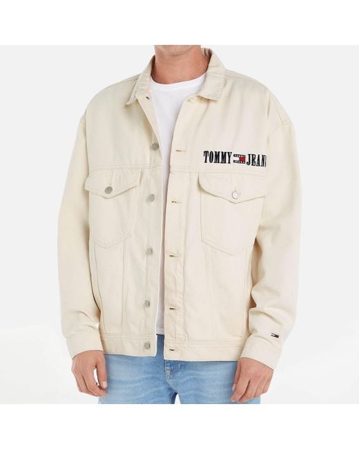 Tommy Hilfiger Natural Aiden Oversized Denim Jacket for men