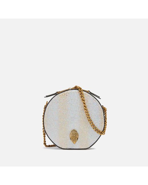 Kurt Geiger Round Small Shoreditch Bag in Grey (Metallic) Lyst