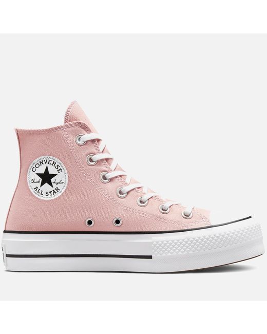 Converse Pink Chuck Taylor All Star Lift Hi-top Trainers