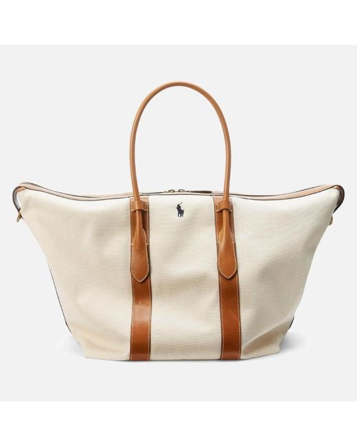 Polo Ralph Lauren Brown Bellport Cotton-canvas Weekend Bag