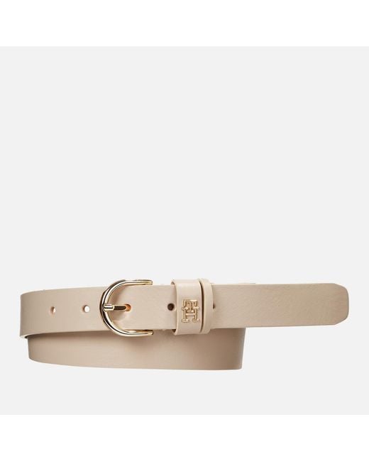 Tommy Hilfiger Natural Essential Effortless Leather Belt