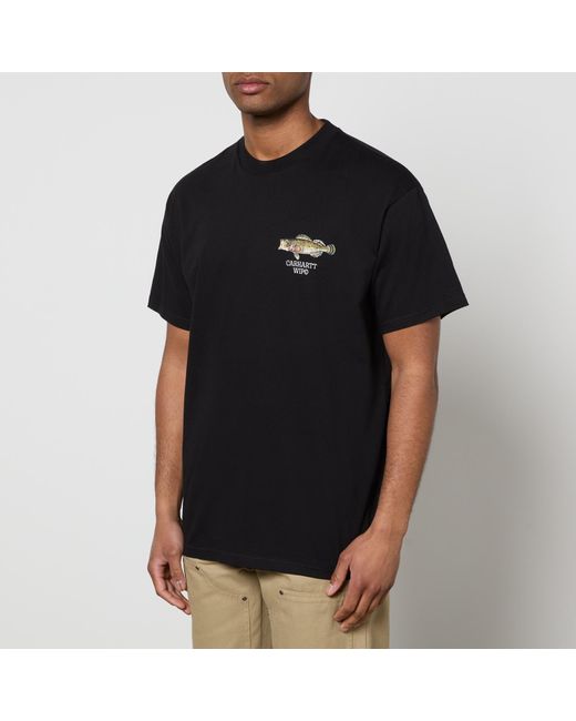 Carhartt Black Fish Graphic-print Organic Cotton-jersey T-shirt for men