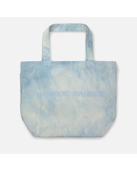 Samsøe & Samsøe Blue Safrinka Denim Shopper Tote Bag