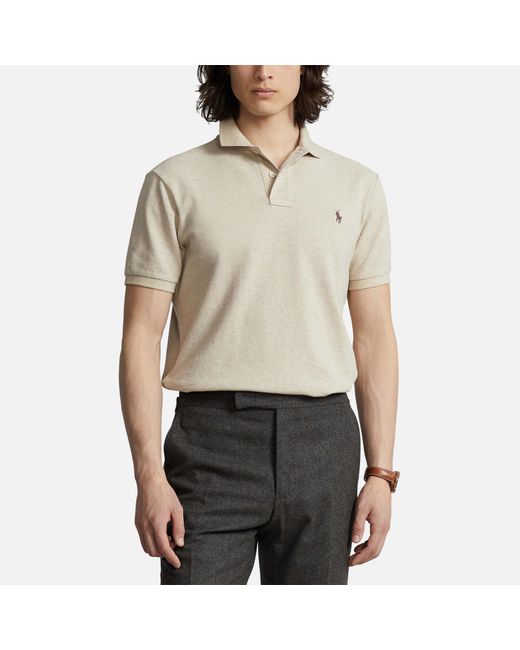 Polo Ralph Lauren Classic-Fit Poloshirt aus Piqué in Natural für Herren