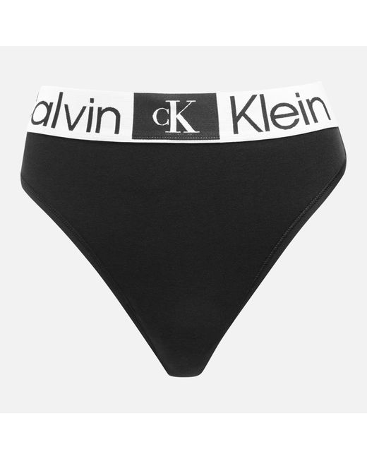 Calvin Klein Black 1996 Cotton-blend Tanga Briefs
