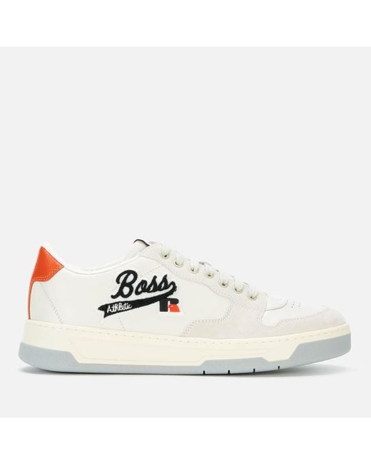 BOSS by HUGO BOSS X Russell Athletic Baltimore Tennis 02 Trainers in White  for Men | Lyst Canada