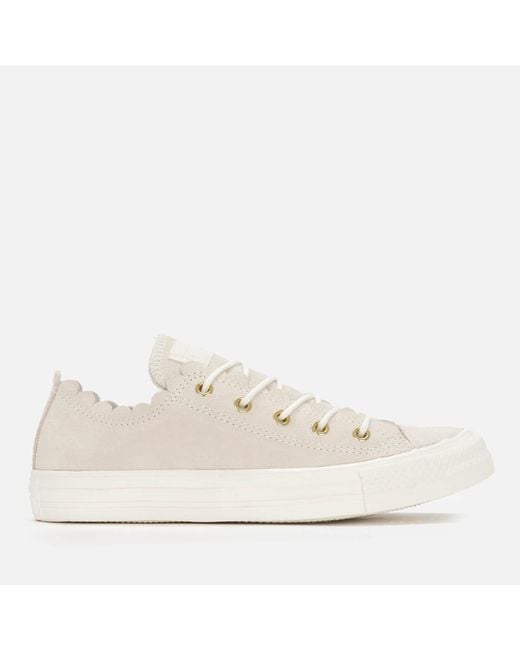 Chuck taylor all star platform frilly thrills suede ox beige online