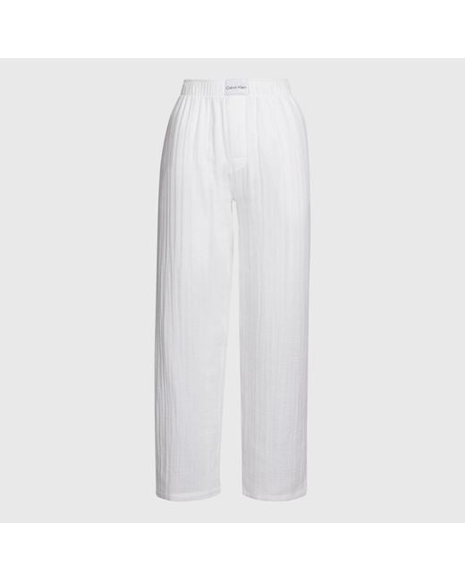 Calvin Klein White Pyjama Pants
