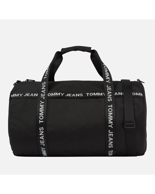 Tommy Hilfiger Black Canvas Duffle Bag for men