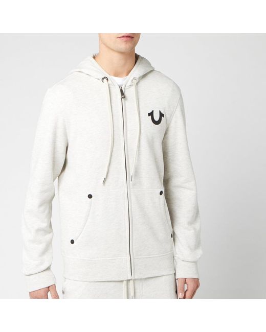 metallic double puff mens hoodie