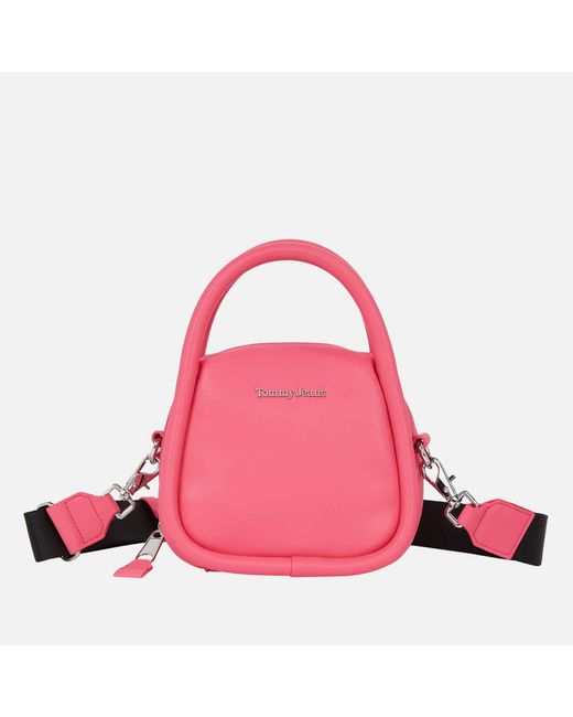 Tommy Hilfiger Pink Femme Faux Leather Crossbody Bag
