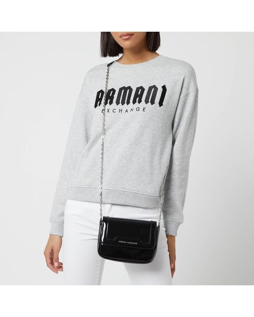 Small Black Patent Cross Body Bag