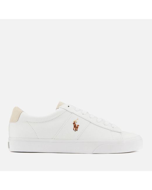 Polo Ralph Lauren Sayer Canvas Low Top Trainers in White for Men - Save 9%  | Lyst