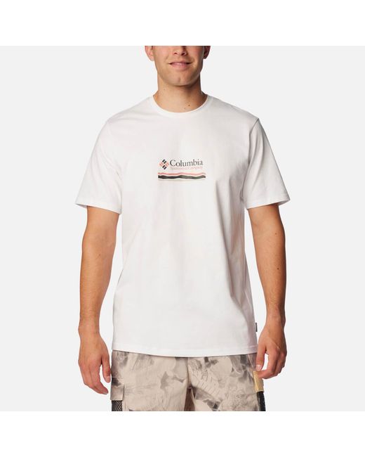 Columbia White Explorers Canyon T-shirt for men