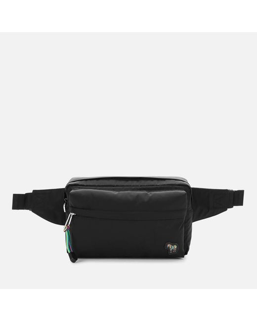 PS by Paul Smith Black Zebra Logo Canvas Bumbag for men