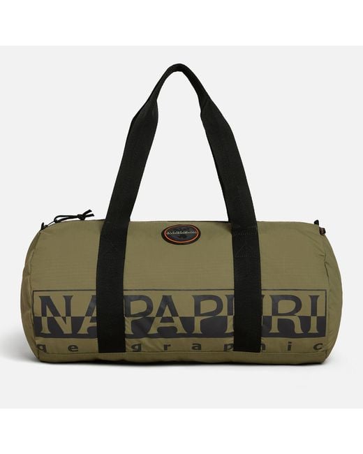 Napapijri Black Small Salinas Ripstop Barrel Bag for men