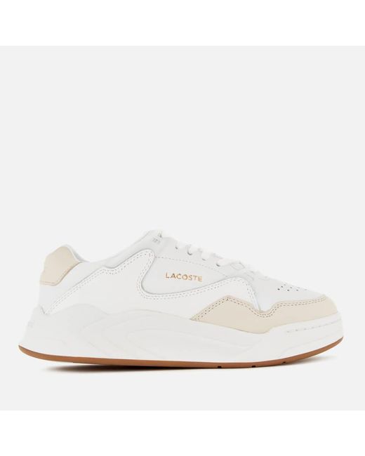 Lacoste Court Slam 319 Leather Trainers in White | Lyst Canada