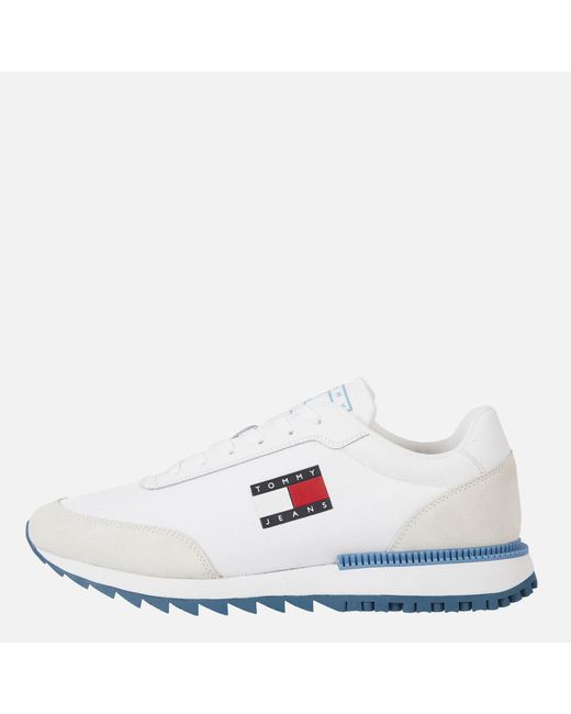 Tommy Hilfiger Denim Retro Evolve Running Style Trainers in White for ...