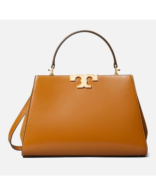 Tory Burch Orange Eleanor Leather Satchel Bag