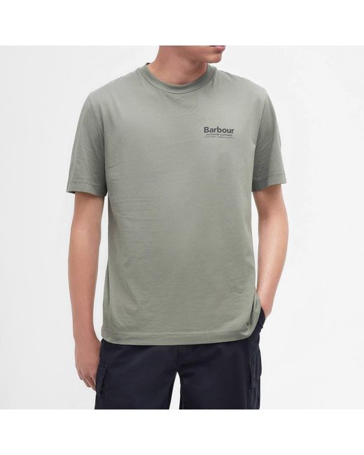 Green barbour t shirt sale