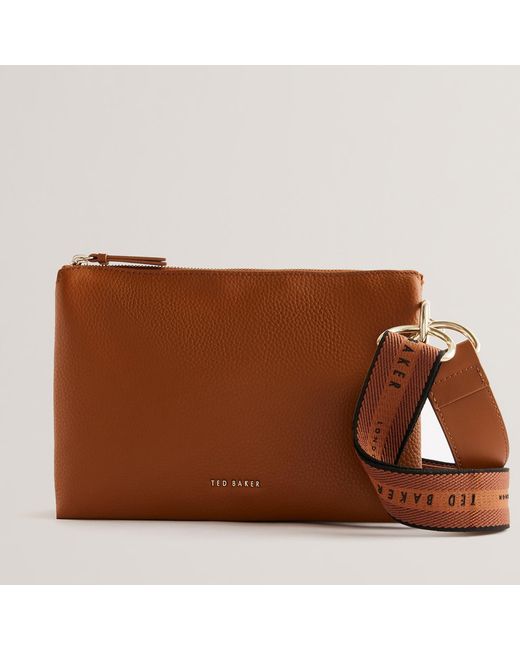 Ted Baker ダーシー レザークロスボディバッグ Ted Baker Darceyy Leather Crossbody Bag in Brown | Lyst