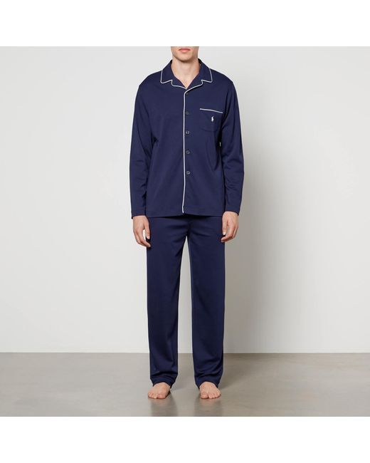 Polo Ralph Lauren Blue Cotton-jersey Pyjama Set for men
