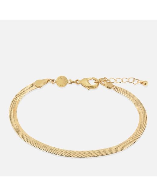 Katie Loxton Metallic The Curated Collection Ciana Snake Gold-plated Chain Bracelet