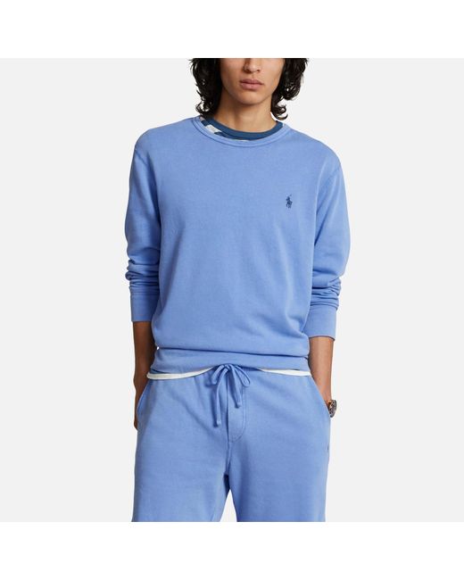 Polo Ralph Lauren Blue Cotton-jersey Sweatshirt for men
