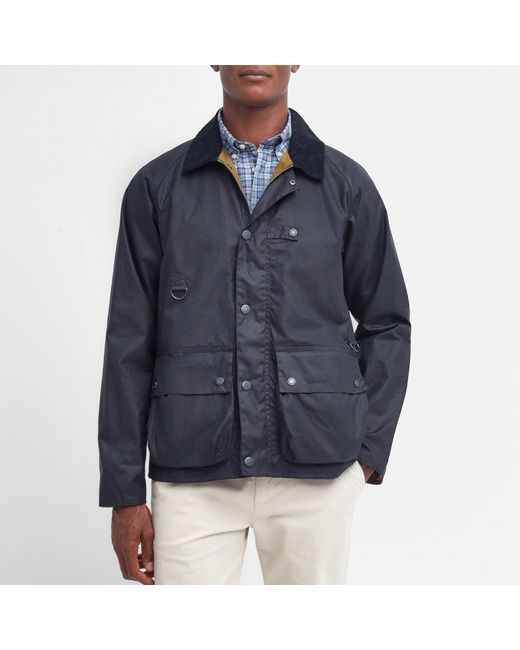 Barbour Blue Spey Waxed Cotton Jacket for men