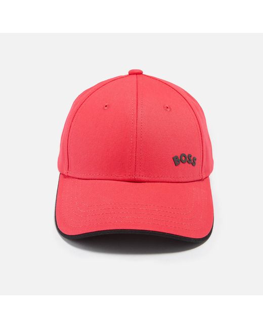 BOSS by HUGO BOSS Logodetailed Cottontwill Baseball Cap in Red for Men Lyst Australia